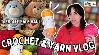 CROCHET & YARN vlog *plus an estate sale haul*