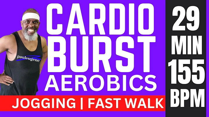 Cardio Burst | Old School Aerobics Jogging Power Walking | Fast Paced 155 BPM | 29 Minutes | Try It!