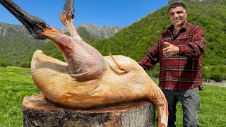 : Baked A Giant Ostrich In An Underground Tandoor! Unique Taste And Cooking Method