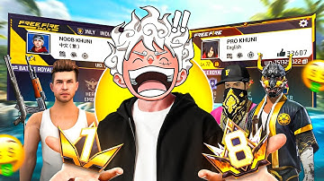 Transforming 10₹ Noob ID Into Level 8 PRIME ID in Just 34 Hours 😱?? - Garena Free Fire