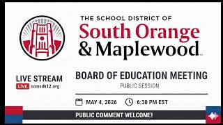 Board of Education Meeting - Public Session - 5/4/26