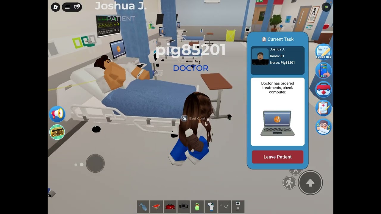 Playing maple hospital