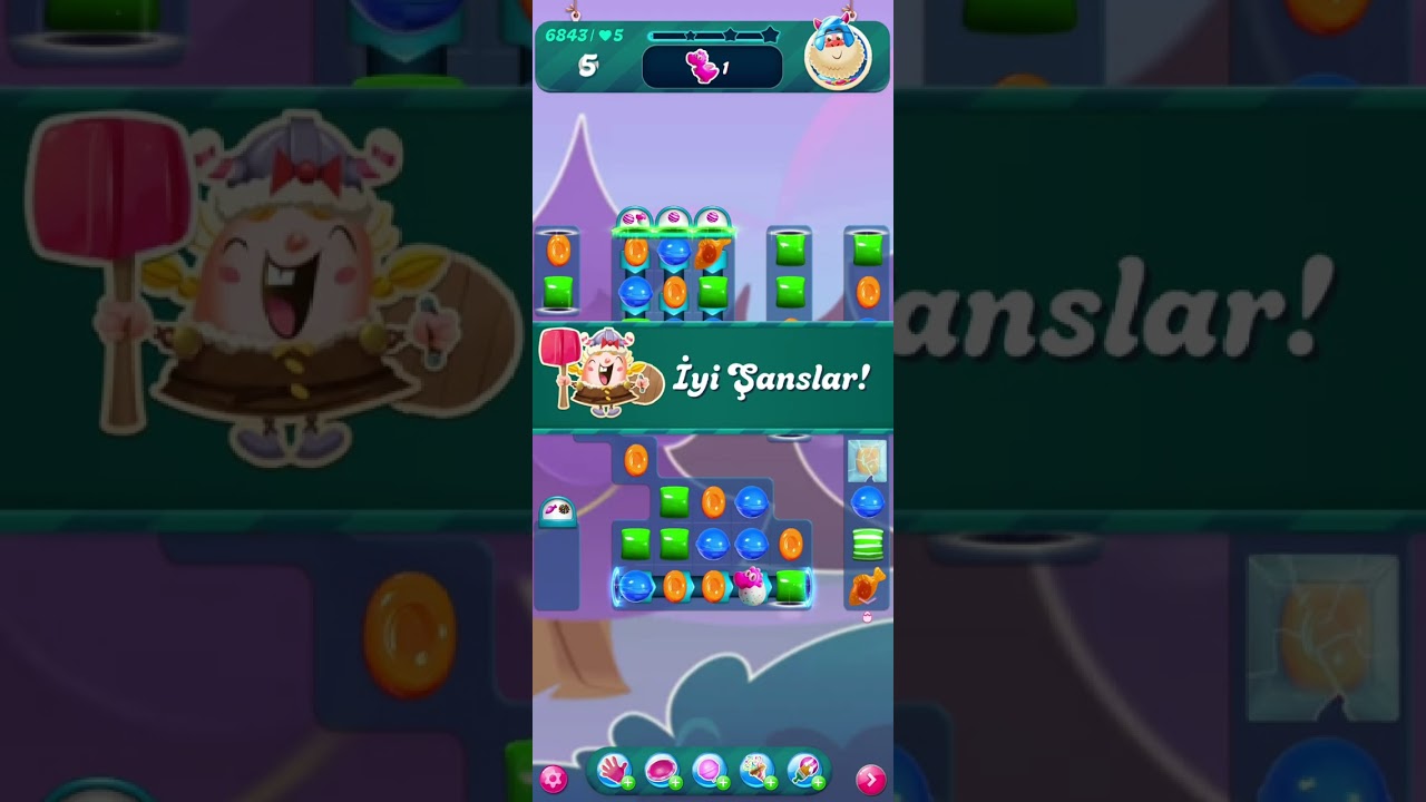 Candy Crush Level 6843 GamePlay