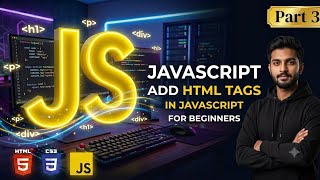 Add Html Tags in JavaScript Tutorial in Hindi _ Urdu