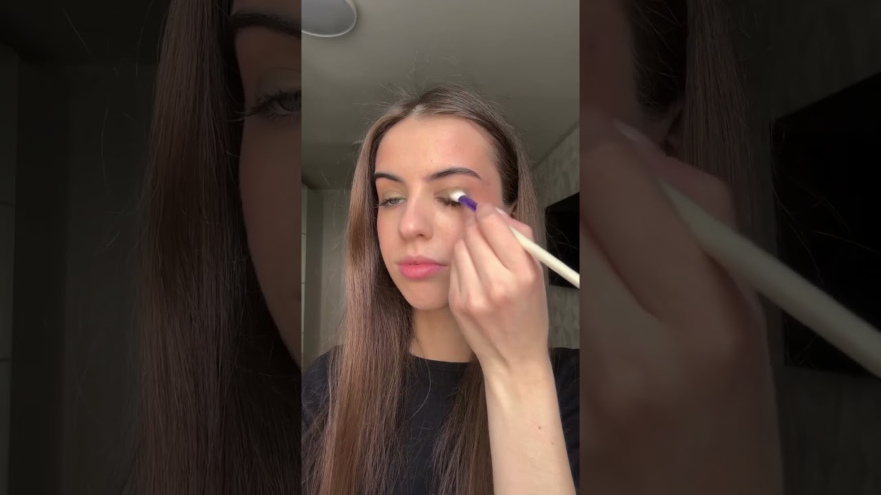 Макияж глаз в цвете хаки 