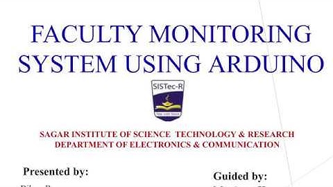 Faculty Monitoring System | Major Project SISTec Ratibad ECE