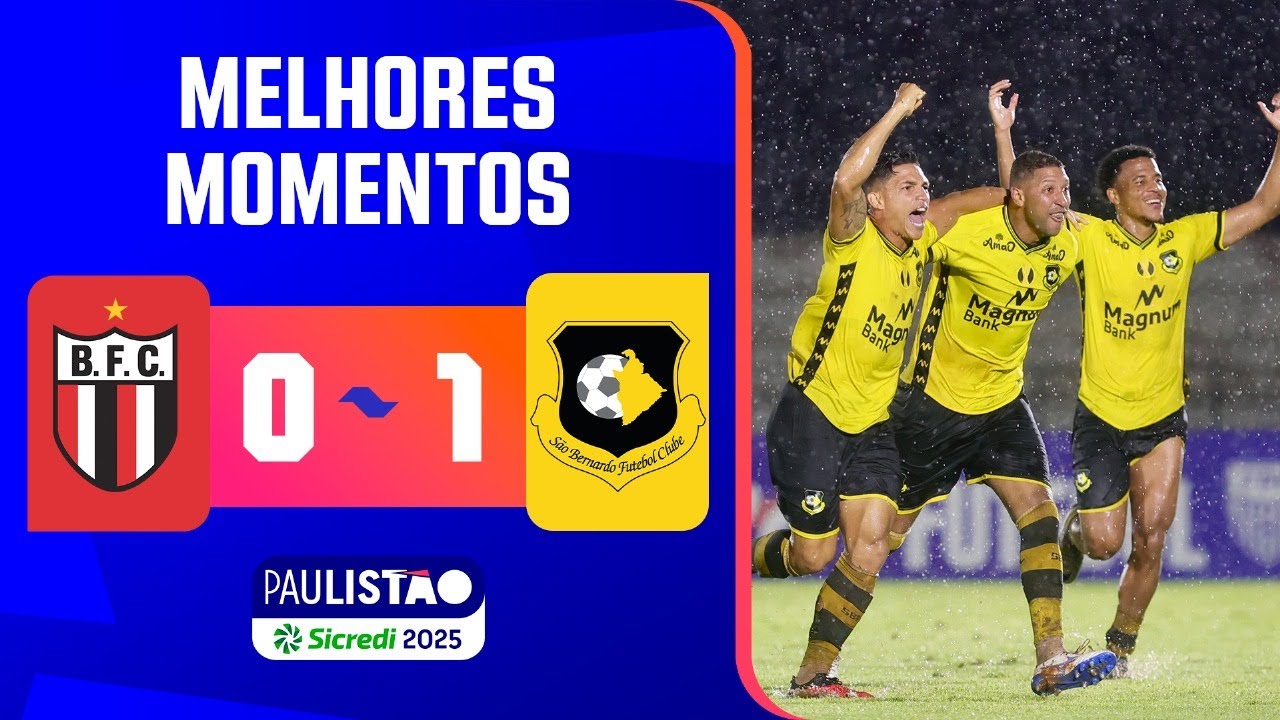 BOTAFOGO 0 X 1 SÃO BERNARDO | MELHORES MOMENTOS | 4ª RODADA | PAULISTÃO ...