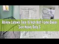 Review Lutown-Teen 16 Inch Bed Frame Queen Size Heavy Duty Steel Slat Support Metal Platform Queen B