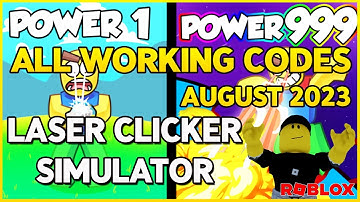 ⚠️ALL WORKING CODES for LASER CLICKER SIMULATOR Roblox in August 2023⚠️  Codes for Roblox TV