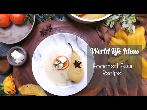 Poached Pear recipe without sugar