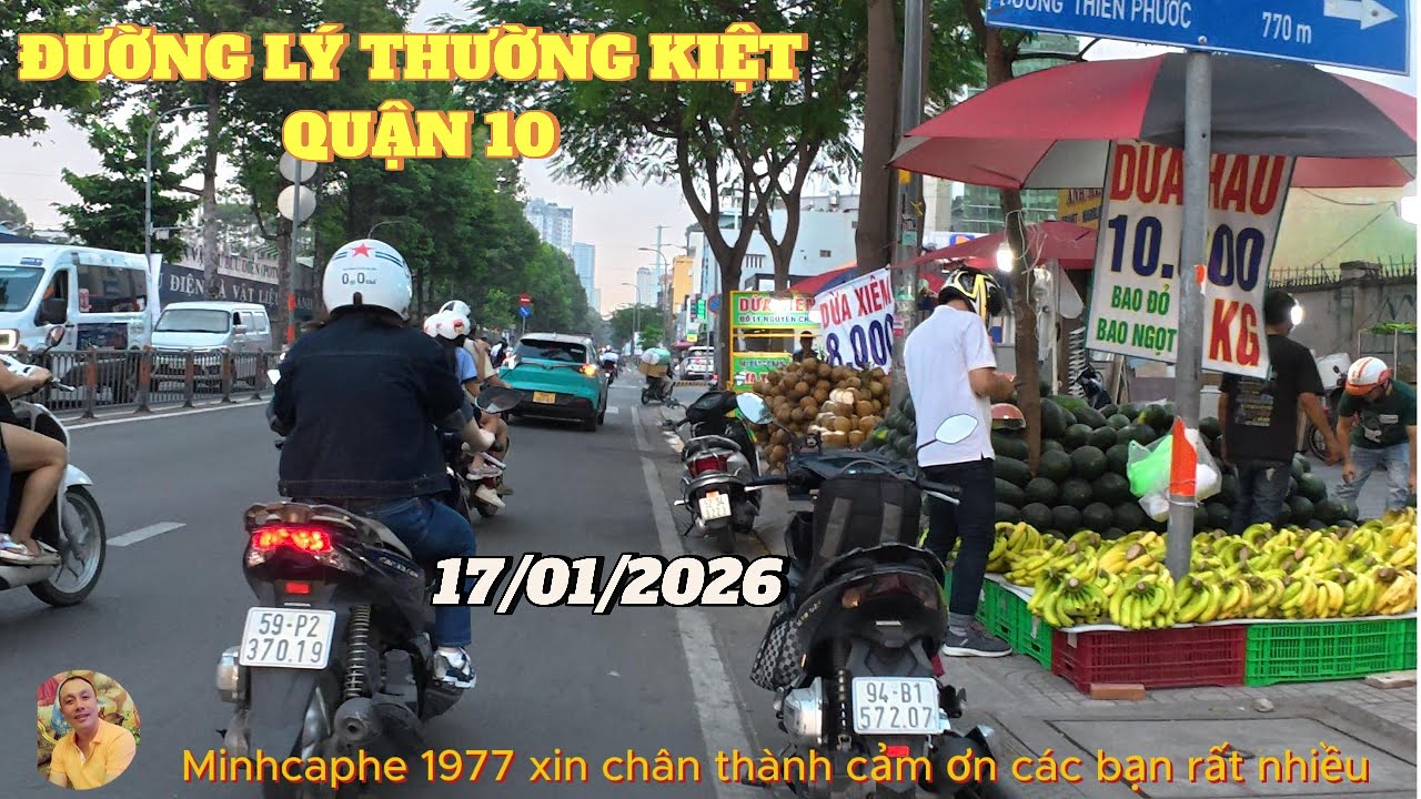 ĐƯỜNG LÝ THƯỜNG KIỆT - QUẬN TÂN BÌNH - QUẬN 10 - QUẬN 5 .... HIỆN TẠI...17/01/2026.