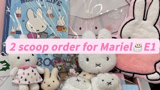 2 scoop order for Mariel 🎂 E1 #packingorders #luckyscoop #giftideas #mysteryscoop #sanrio Update