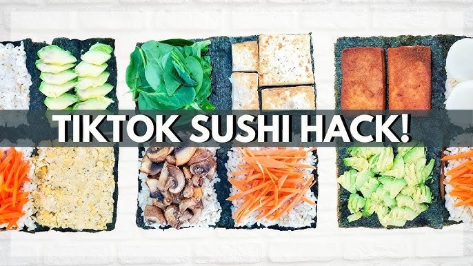 SUSHI WRAP HACK 🍣🍱 #recipe #sushihack