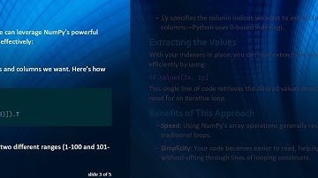 Extracting Data Efficiently from Pandas DataFrames