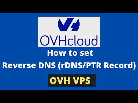 How to set rDNS/PTR Record on OVH VPS