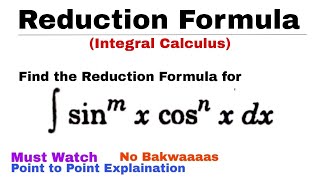 6. REDUCTION FORMULA | Concept & Problem 6 | INTEGRAL CALCULUS | Most Important Problem