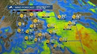 Q2 Billings Area Weather: Windy and cooler on Wednesday
