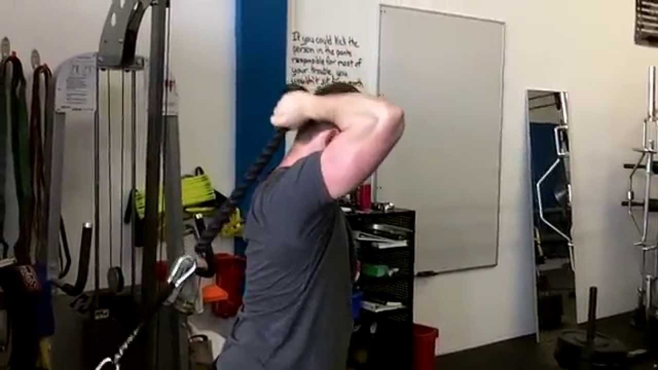 Matt Low Row Superset Overhead Cable Tricep Extensions YouTube
