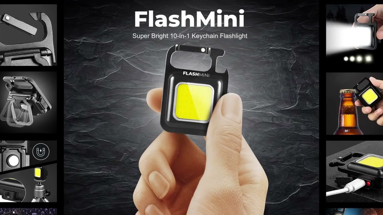 FlashMini // 10-in-1 Flashlight Keychain video thumbnail