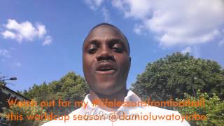 Life Lessons From Football- Damilola Oluwatoyinbo