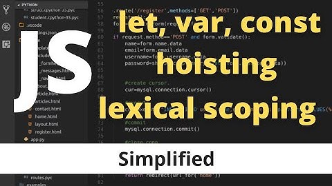 let, var, const Javascript difference | Hoisting, lexical scoping in Javascript | Node.js