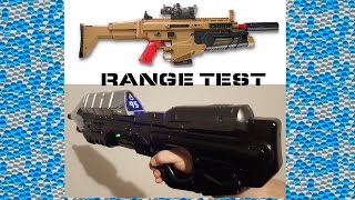 Gel ball shooter range test (Scar &MA5C)