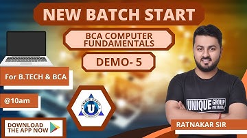 Computer Fundamentals in Hindi for #BCA,B.tech & other courses | b.tech computer science | Ratnakar