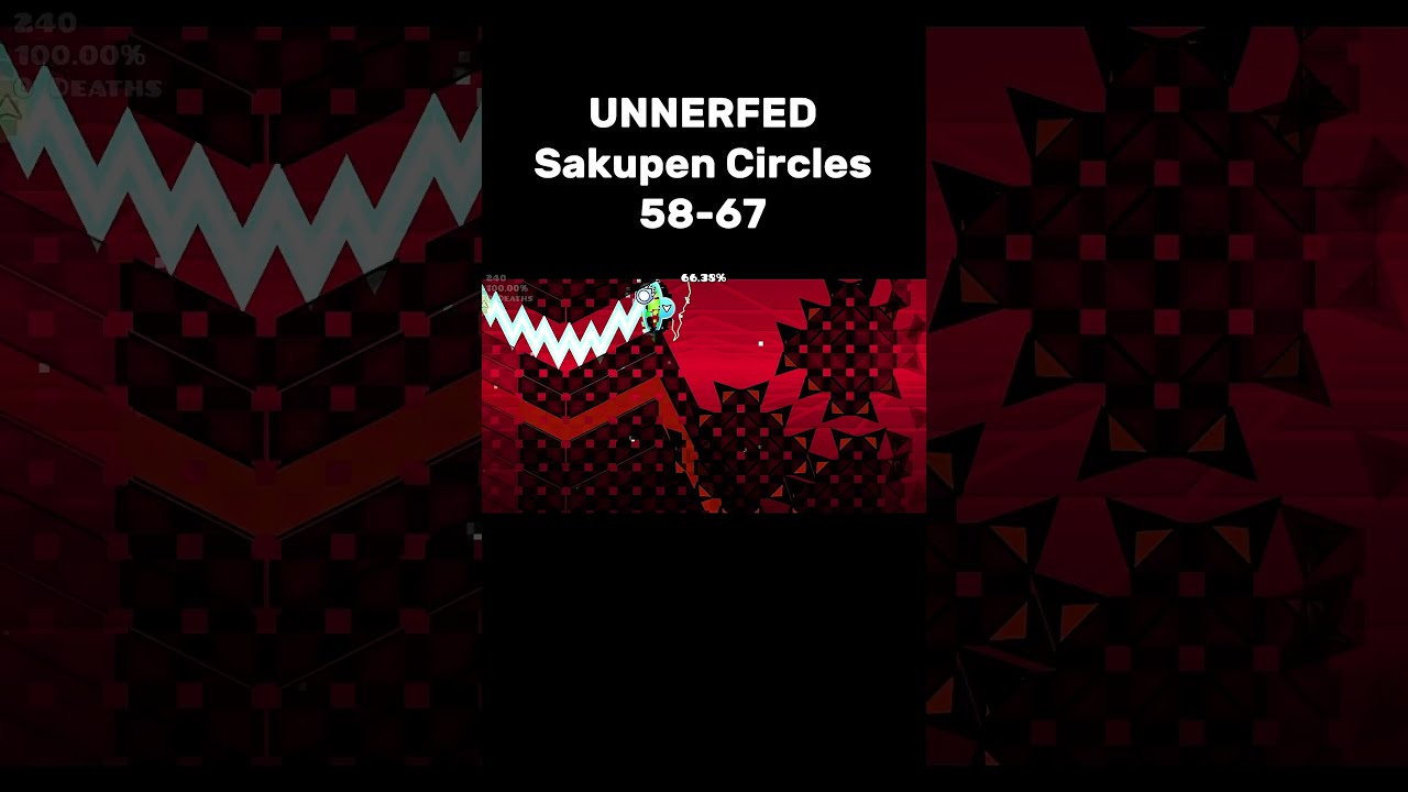 I Did The HARDEST Spam Part In Sakupen Circles 58 67 Geometrydash Impossible Gd