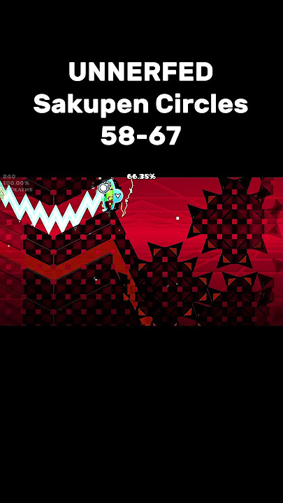 I Did The HARDEST Spam Part in Sakupen Circles (58-67) #geometrydash #impossible #gd
