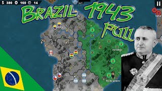 Brazil 1943 Full Conquest Joining The Allies; World Conqueror 4