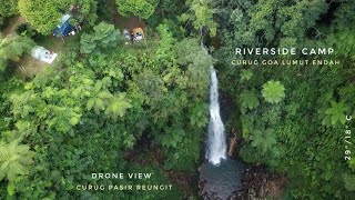 Gak nyangka, viewnya keren banget 😱 Riverside Camp 📍 Curug Goa Lumut Endah | Family Camping