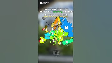 How many countries does your country border? #europe #map #mapping #shorts #video #viralvideo #fyp