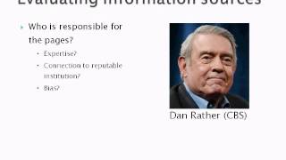 Evaluating information sources