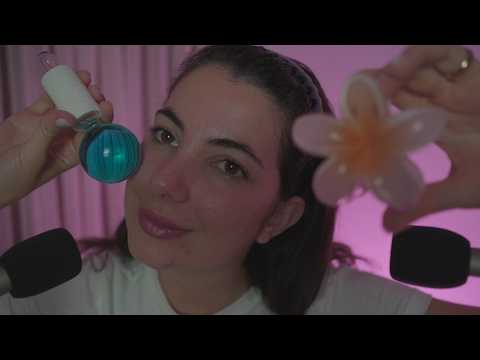 ASMR para pessoas cansadas | Sussurros em cada ouvido, massagem e conforto