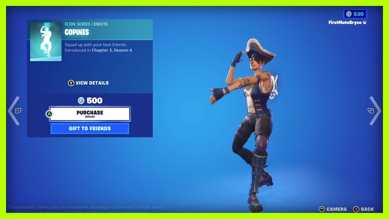 FORTNITE "COPINES" EMOTE (10 MINUTES) YouTube