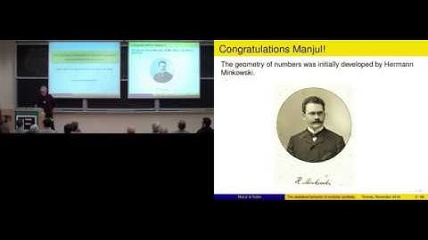 Barry Mazur: Arithmetic statistics for modular symbols