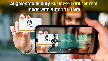 Augmented Reality Business Card concept made with Vuforia | Unity