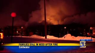 Dozens of families remain homeless after fire in Coldwater