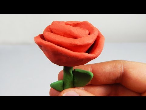 Video: Qué Fácil Es Hacer Una Rosa Con Plastilina