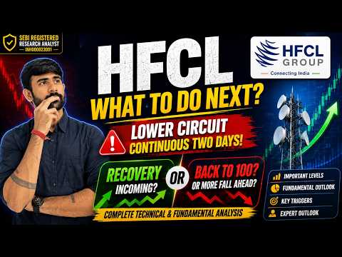 HFCL Stock Crash: What To Do Next? | Recovery or More Fall Ahead? | HFCL Share Analysis