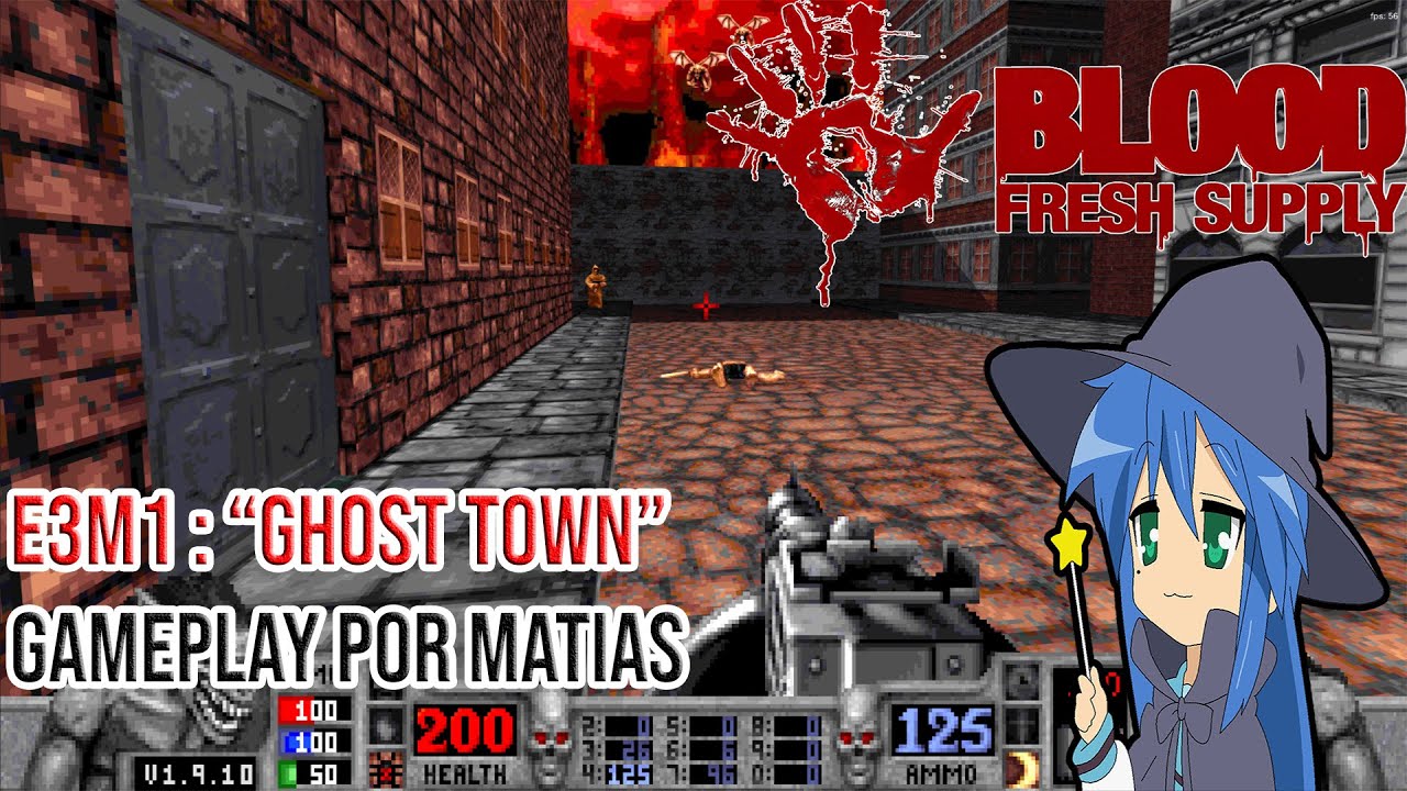 Gameplay completo Blood Fresh Supply [E3M1] "Ghost Town" por Matias