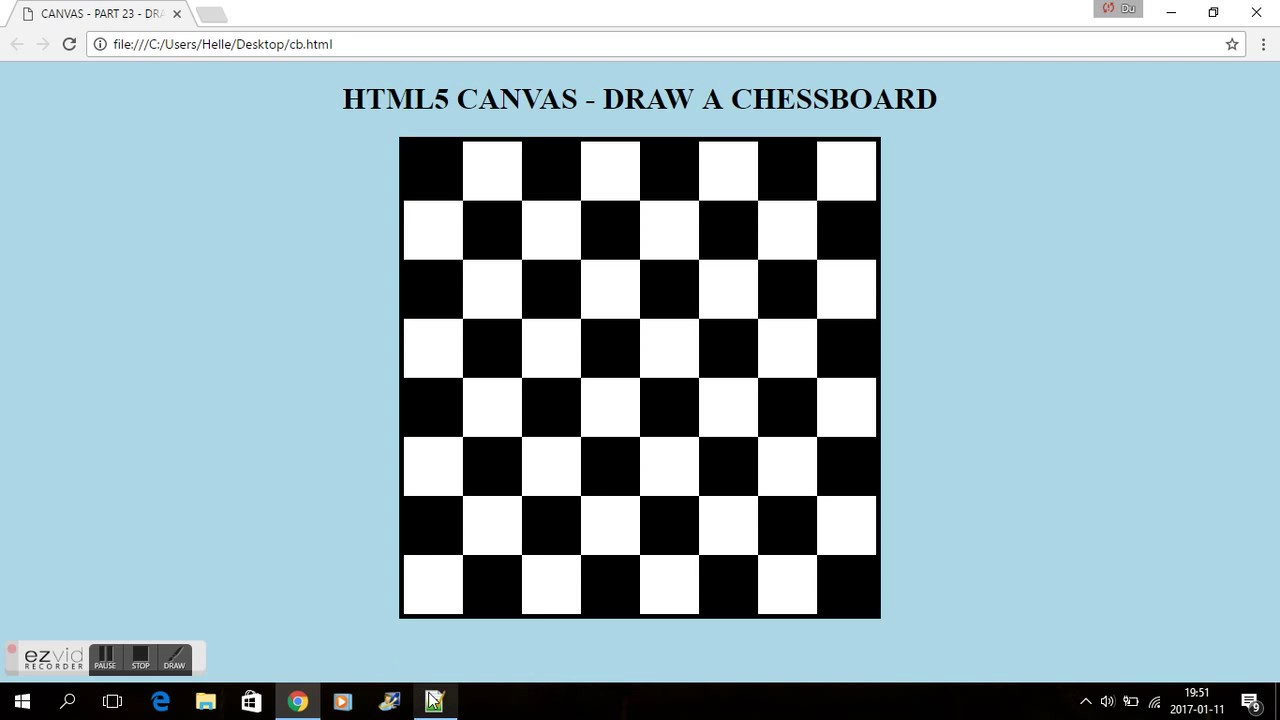c# - How to draw chess board pattern with Brush on Canvas? - Stack Overflow