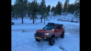 Thomas Mountain Snow Afternoon/Evening in the 2WD.  First adventure of 2022!