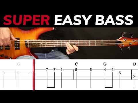 Crazy Little Thing Called Love - Queen | BEGINNERS BASS | Scrolling Tabs