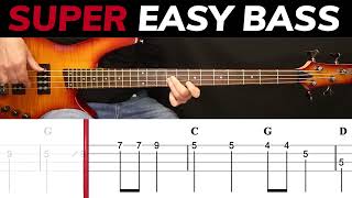 Crazy Little Thing Called Love - Queen | BEGINNERS BASS | Scrolling Tabs