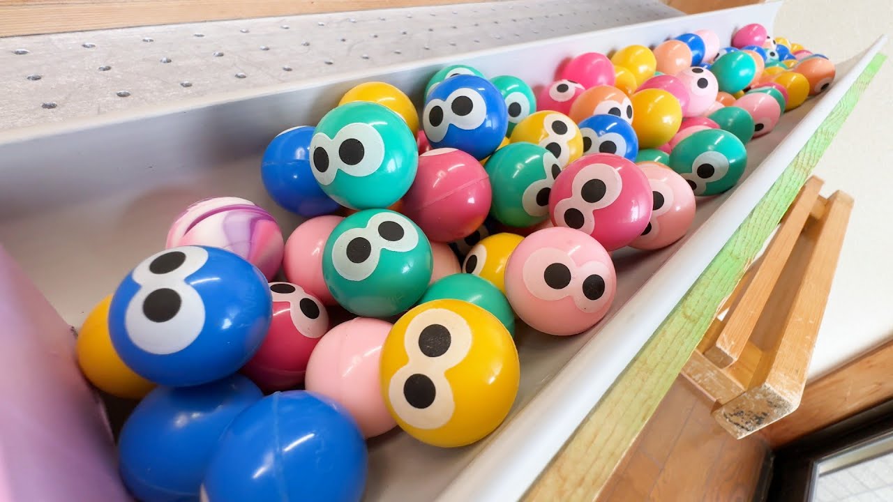 Make a marble run course with rain gutters, wave devices and bouncy balls. 