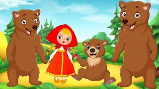 Три Медведя - Сказка Для Детей / Мультфильм Для Детей / Машулины Сказки / Сказки Для Малышей