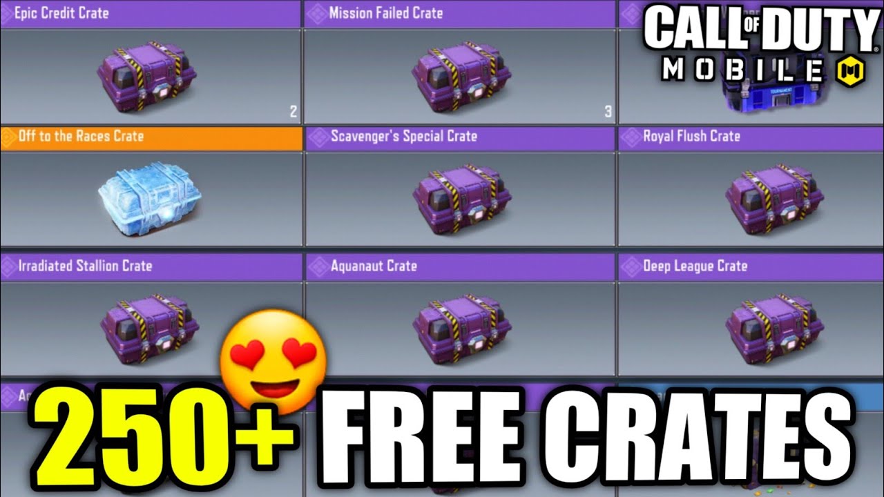 *NEW* Opening 250+ FREE Crates In Cod Mobile 😳 (SUPER RARE CRATES