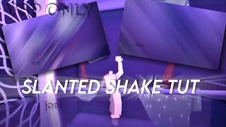 how to do a SLANTED SHAKE on VIDEO STAR PRO *super EASY* || JE Tutorials