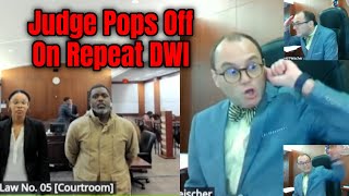 Judge Fleischer ERUPTS at Repeat DWI Driver Passed Out Going the WRONG WAY